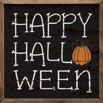 Happy Halloween Pumpkin Black